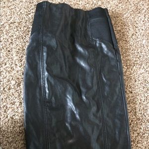 Pleather pencil skirt